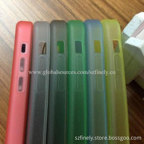 TPU Case for iPhone 5C, Matte Finished with Dust-proof Plug, Simple and Good Texture